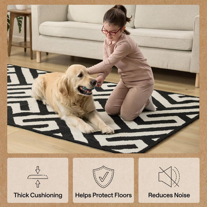 Gorilla Grip Non-Slip Rug Gripper Pad for Hard Floors, Cream, 2 x 3 ft - view 5