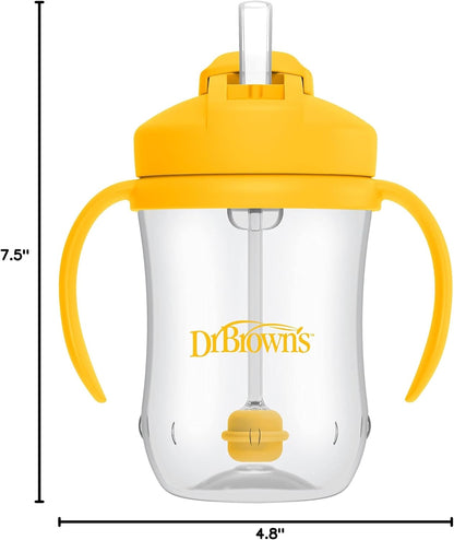 Dr. Brown's Milestones Baby's First Straw Cup 9 oz, Yellow - 1 Pack - view 3