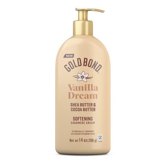 Gold Bond Softening Cashmere Cream Body Lotion, Vanilla Dream, 14 oz