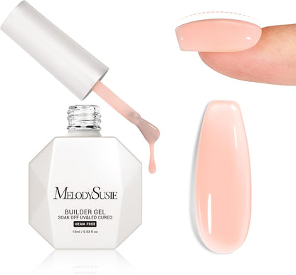 MelodySusie HEMA-Free Nude Pink Builder Nail Gel 0.5 fl oz H1403