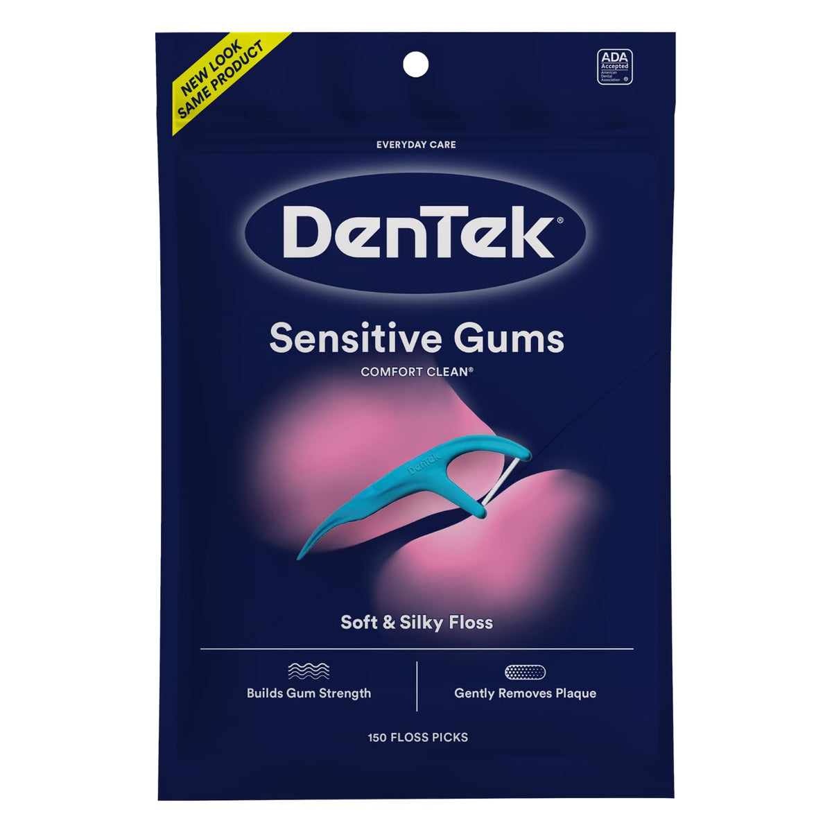 DenTek Comfort Clean Sensitive Gums Floss Picks, 150 Count — product view