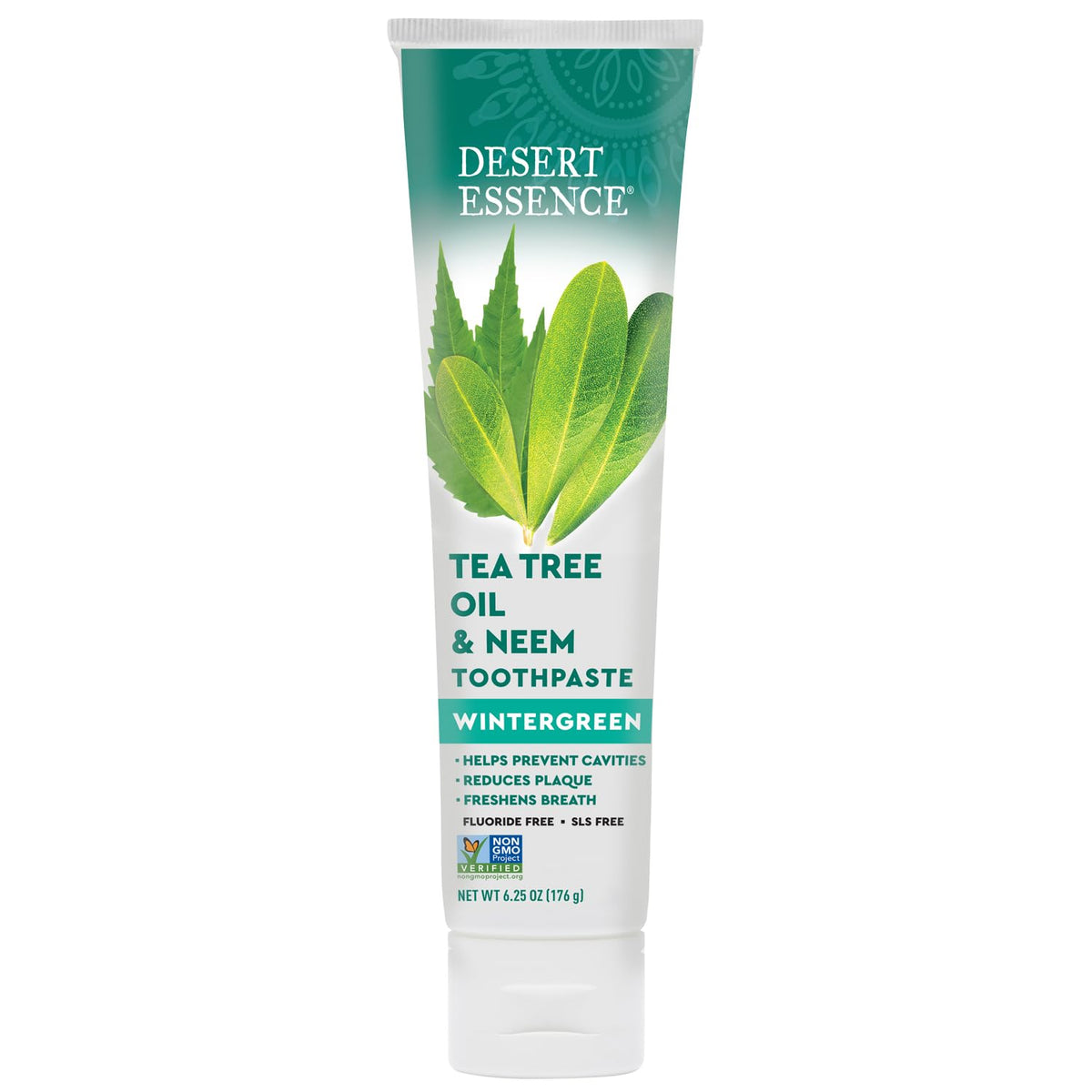 Desert Essence Natural Tea Tree Oil and Neem Toothpaste 6.25 oz (176 g) - view 3