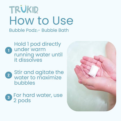 TruKid Bubble Podz Bubble Bath for Kids, Lavender, 24 Pods - view 4