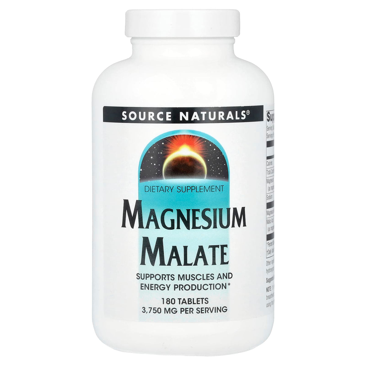 Source Naturals Magnesium Malate, 180 Tablets — product view