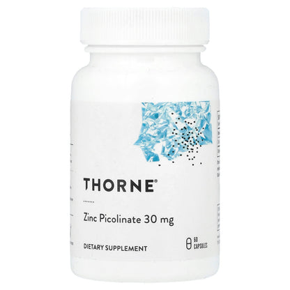 Thorne Zinc Picolinate, 30 mg, 60 Capsules