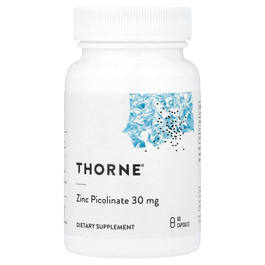 Thorne Zinc Picolinate, 30 mg, 60 Capsules