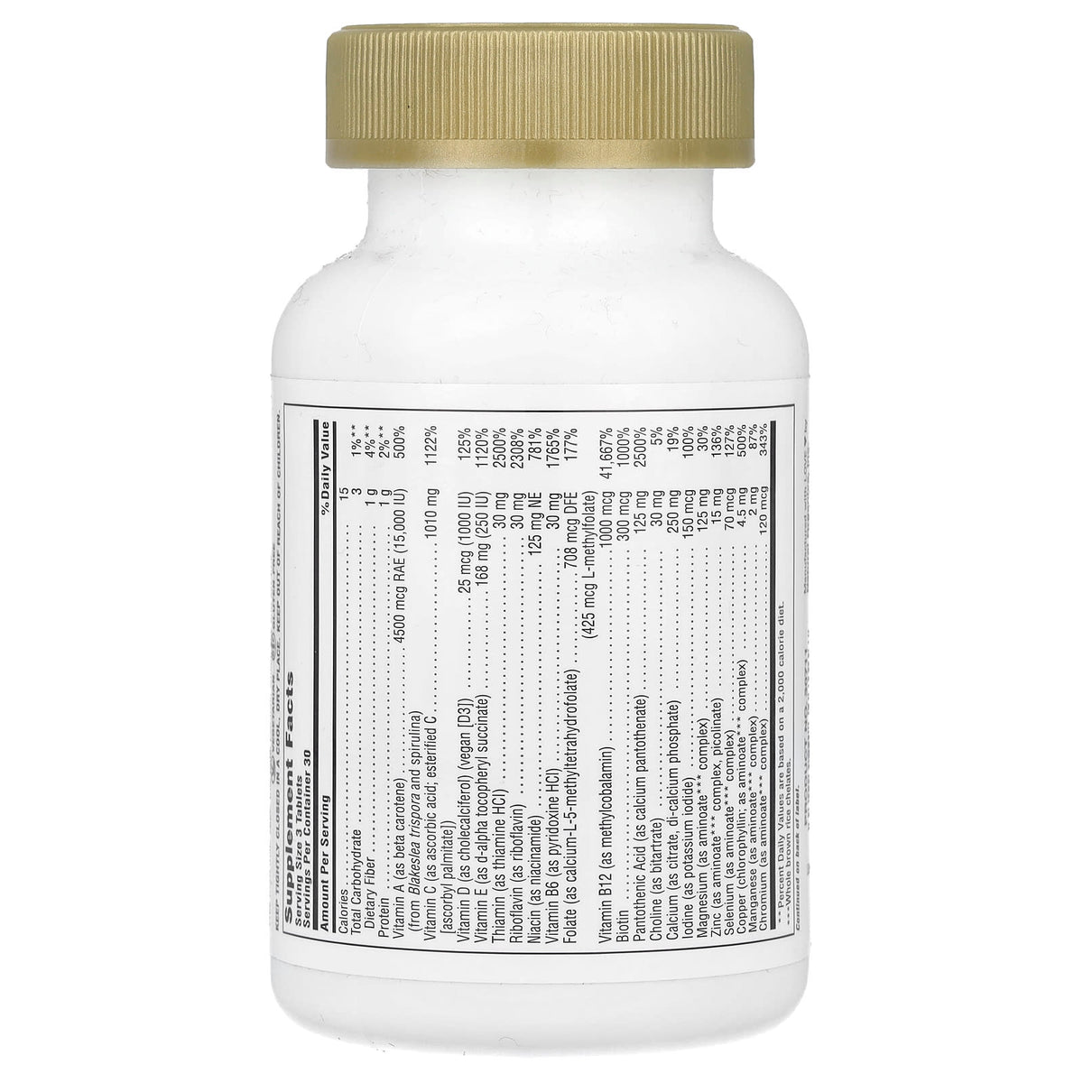 NaturesPlus Source of Life Gold Ultimate Multivitamin, 90 Tablets - view 2