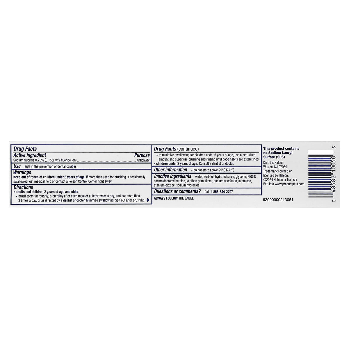 Biotene Fluoride Toothpaste, Fresh Mint, 121.9 g - view 3