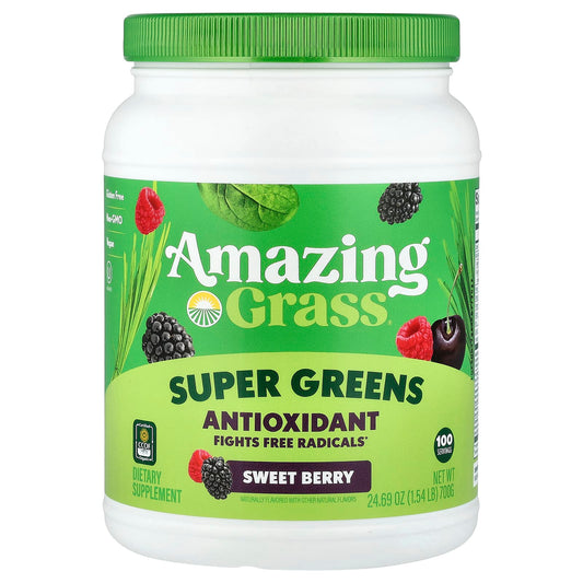 Amazing Grass Super Greens Antioxidant, Sweet Berry, 700 g (1.54 lb)