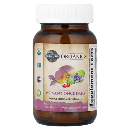 Garden of Life Organics Women's Once Daily Multivitamin, 30 Vegan Tablets - view 3