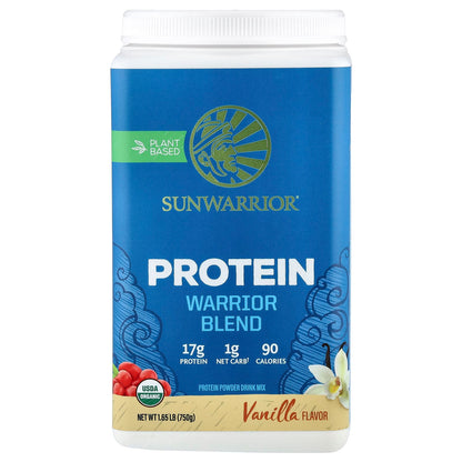 Sunwarrior Warrior Blend Protein, Vanilla, 750 g (1.65 lb)