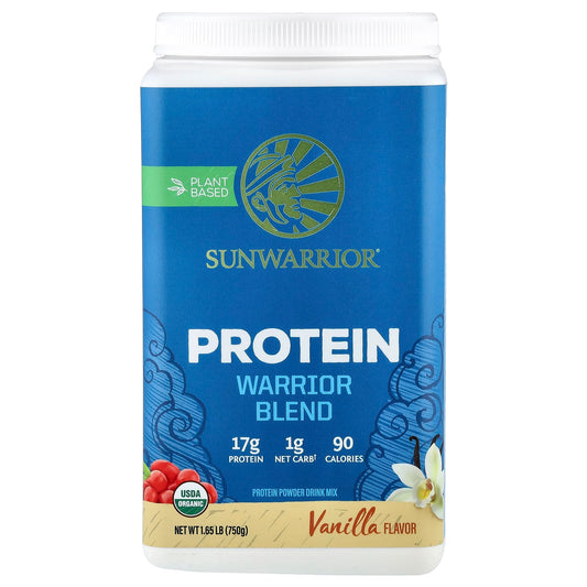 Sunwarrior Warrior Blend Protein, Vanilla, 750 g (1.65 lb)