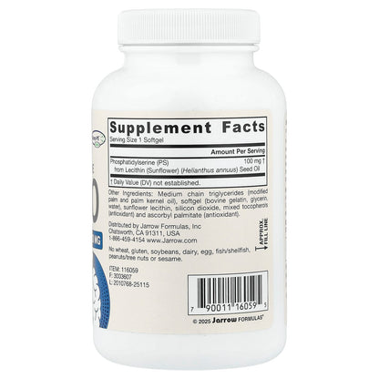 Jarrow Formulas PS100 Phosphatidylserine 100 mg, 120 Softgels - view 2