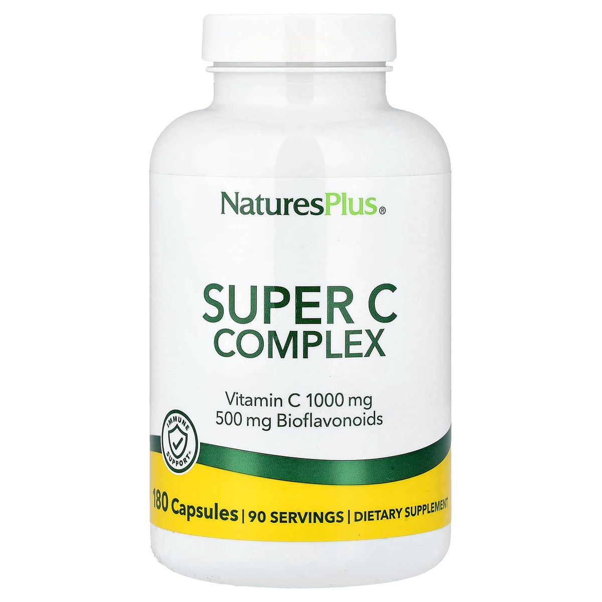 NaturesPlus Super C Complex, 180 Capsules — product view