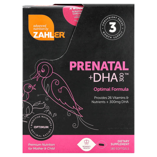Zahler Prenatal + DHA 300, 180 Softgels