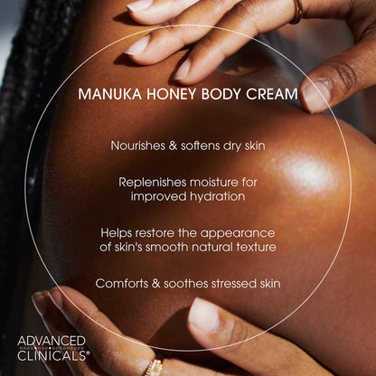 Advanced Clinicals Manuka Honey Restore + Hydrate Body Cream 454 g (16 oz) - view 6
