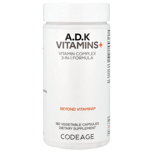 Codeage A, D, K Vitamins+, 180 Vegetable Capsules