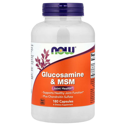 NOW Foods Glucosamine & MSM, 180 Capsules
