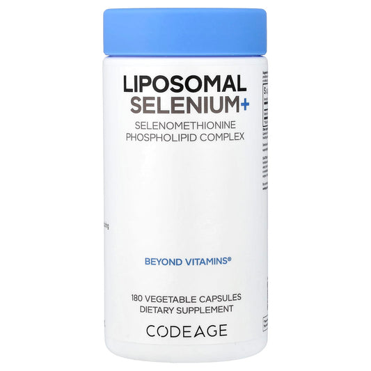 Codeage Liposomal Selenium+ 180 Vegetable Capsules (200 mcg per Capsule)