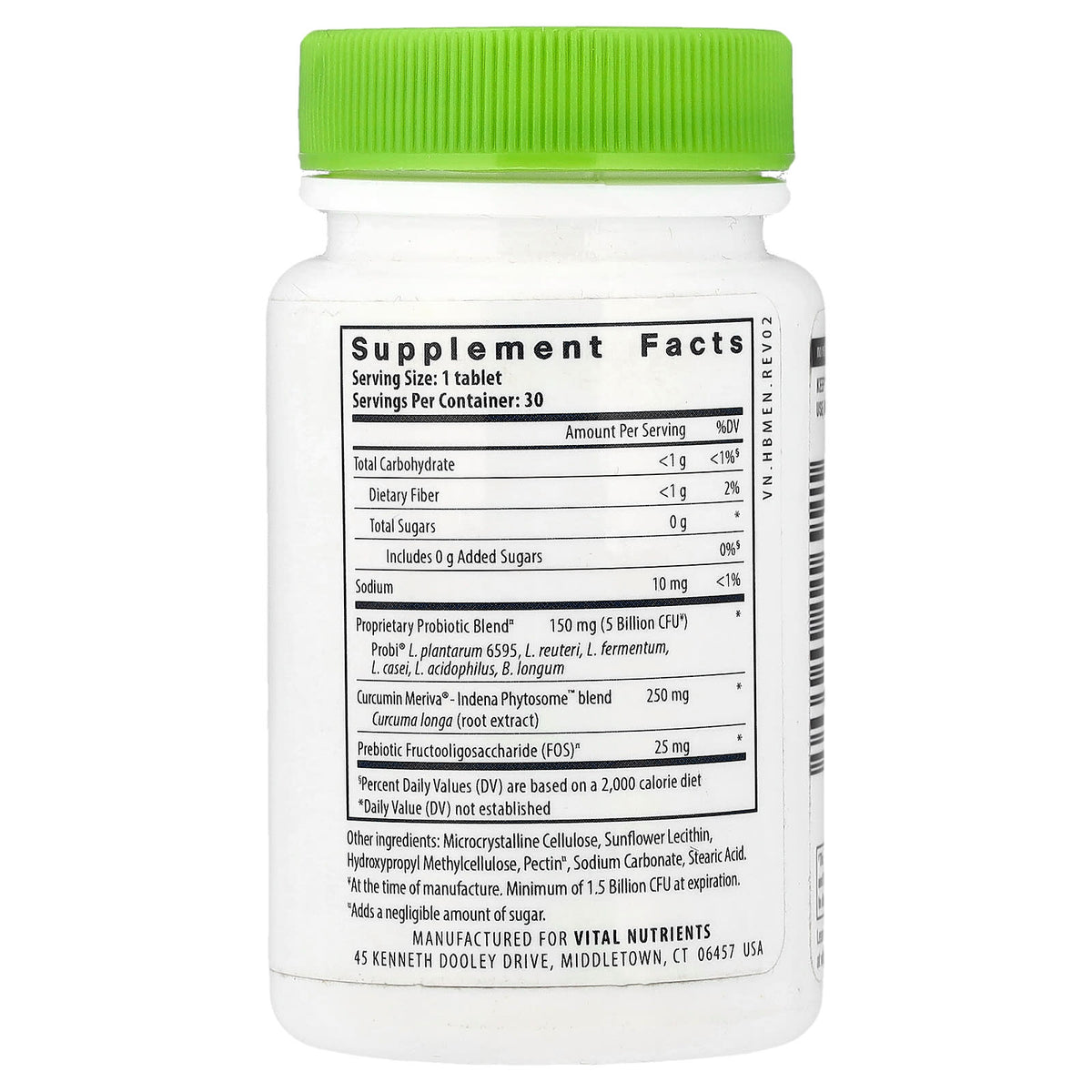 Vital Nutrients Hyperbiotics Pro-Men Probiotic 30 Vegan Tablets - view 2