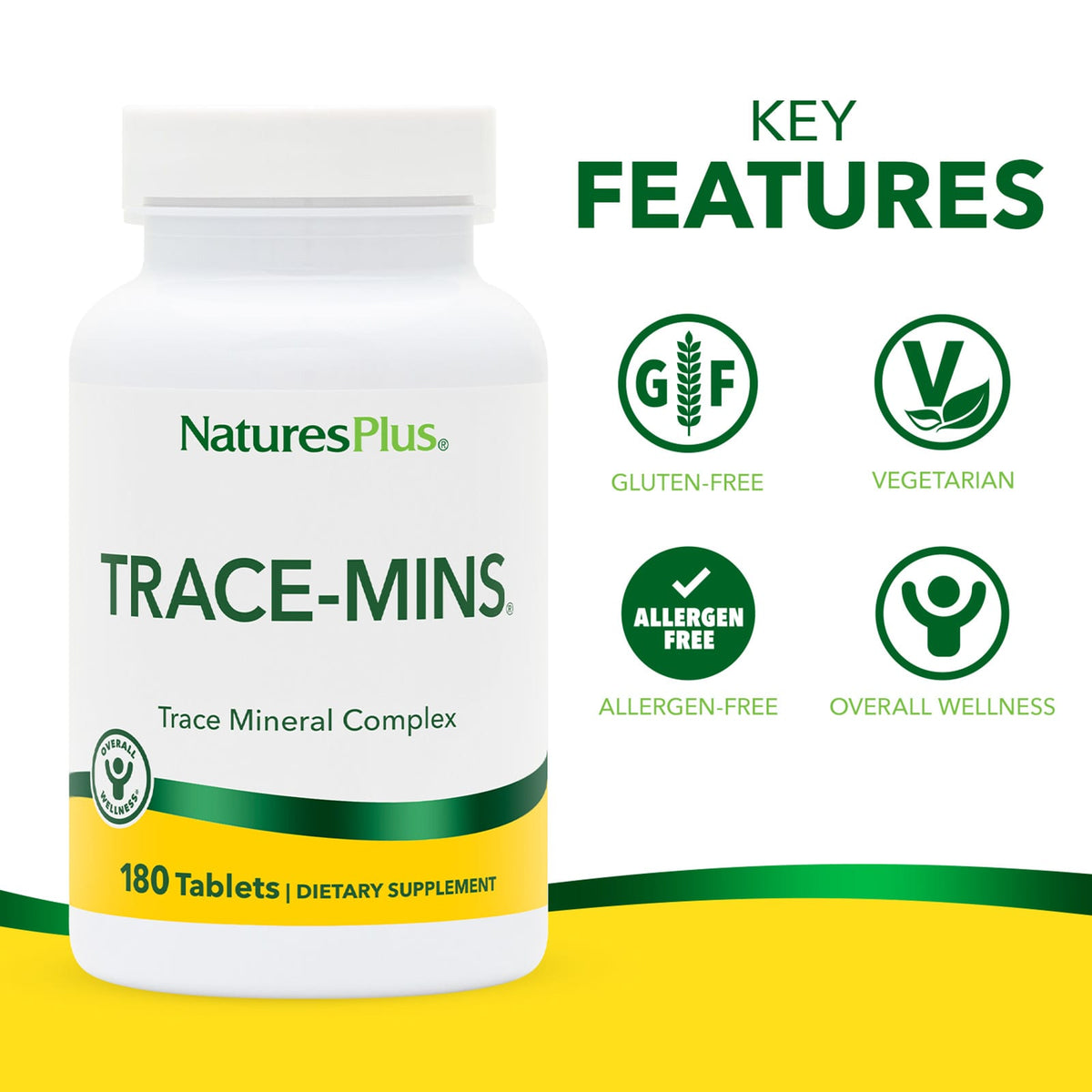 NaturesPlus Trace-Mins Trace Mineral Complex, 180 Tablets - view 3