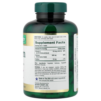 Nature's Bounty Calcium with Vitamin D3, 300 Tablets - view 2