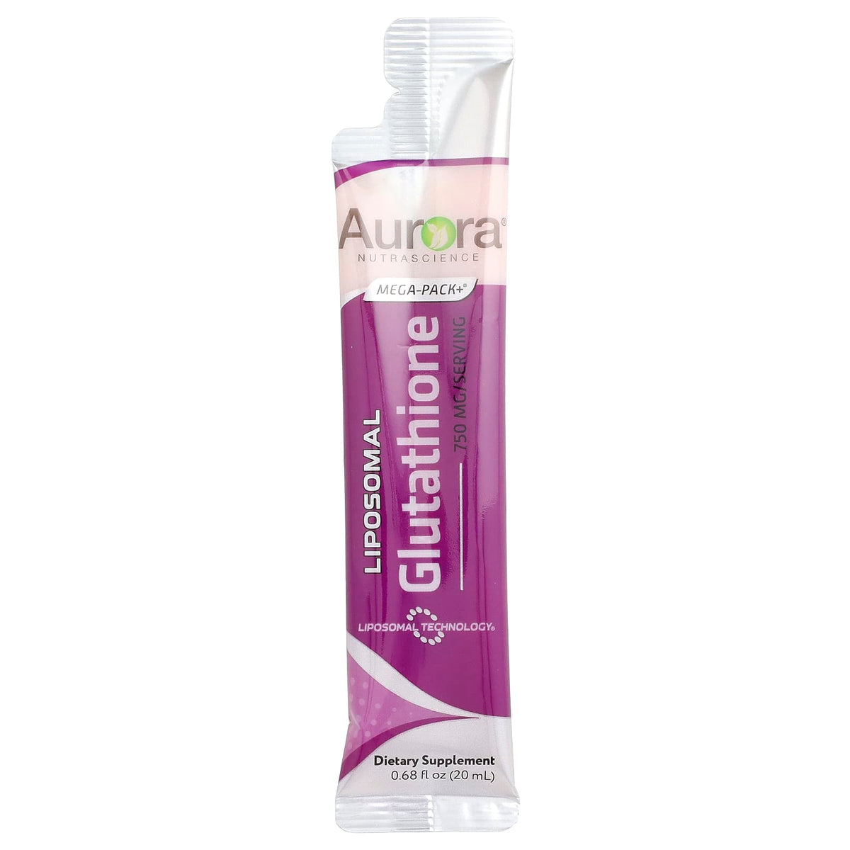 Aurora Nutrascience Mega-Pack+ Liposomal Glutathione, 32 Packets, 20 ml Each - view 3