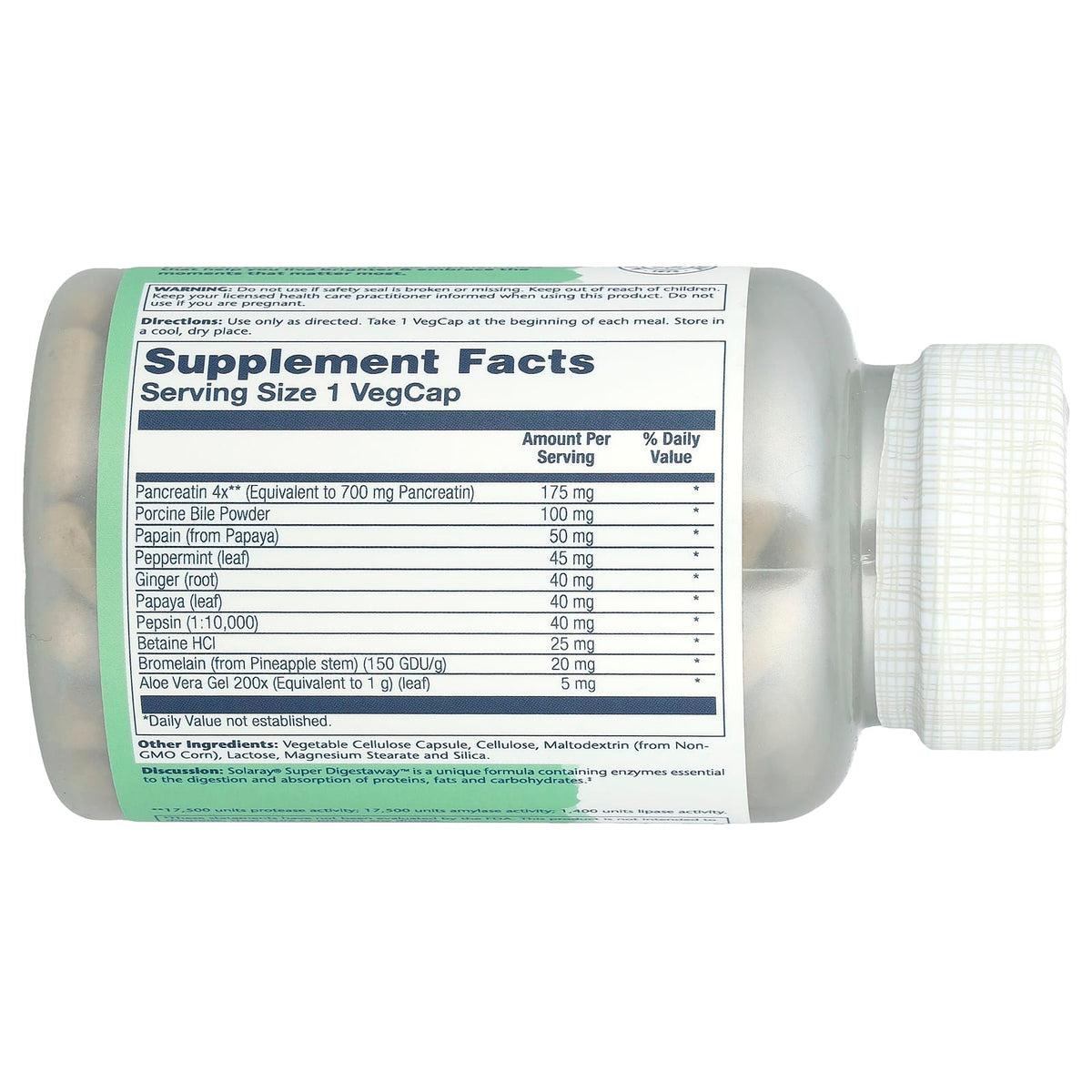 Solaray Super Digestaway, 180 VegCaps — alternate product view