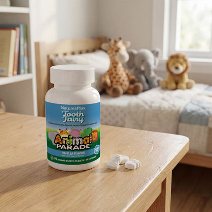 NaturesPlus Animal Parade Tooth Fairy Children's Chewable, Vanilla, 90 Tablets - view 5
