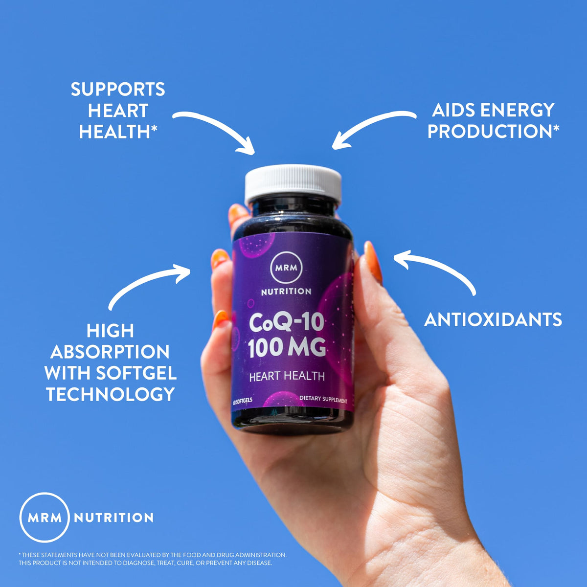 MRM Nutrition CoQ-10, 120 Softgels - view 3
