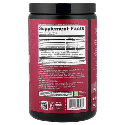 Ancient Nutrition Multi Collagen Protein Strawberry Lemonade 513 g (1.13 lb) - view 2