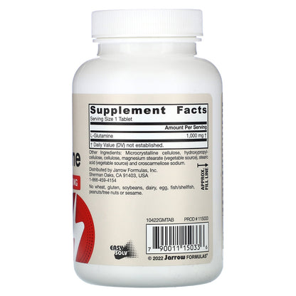 Jarrow Formulas L-Glutamine 1,000 mg, 100 Tablets - view 2