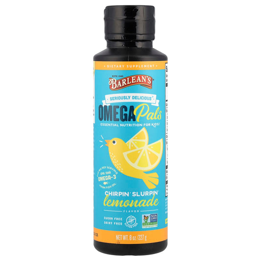 Barlean's Omega Pals, Chirpin' Slurpin' Lemonade, 227 g (8 oz)