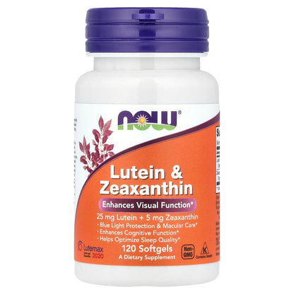 NOW Foods Lutein & Zeaxanthin, 120 Softgels