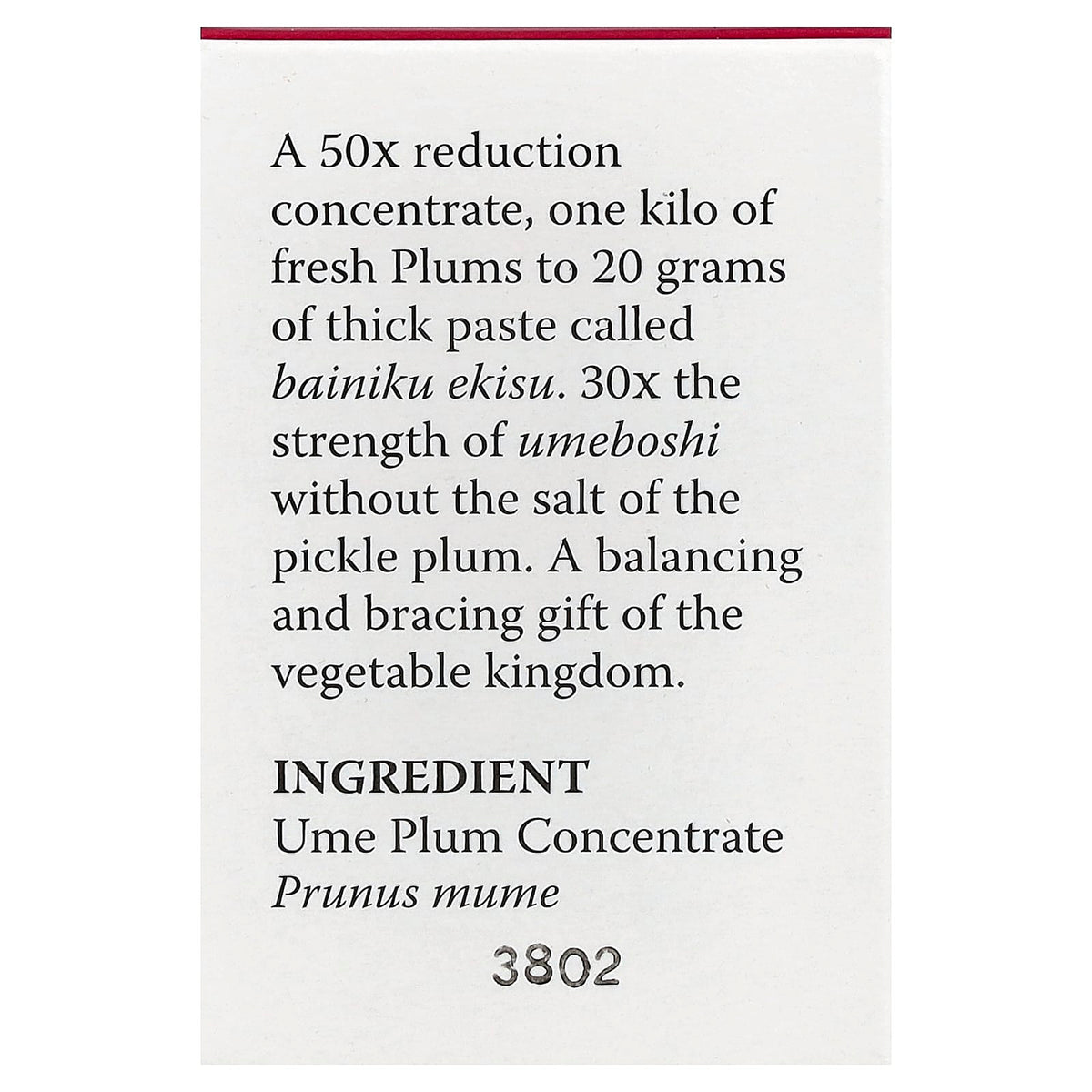 Eden Foods Ume Plum Concentrate, 40 g (1.4 oz) - view 3