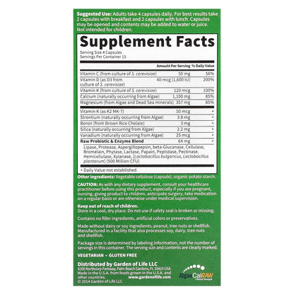 Garden of Life Vitamin Code RAW Calcium, 60 Vegetarian Capsules - view 2
