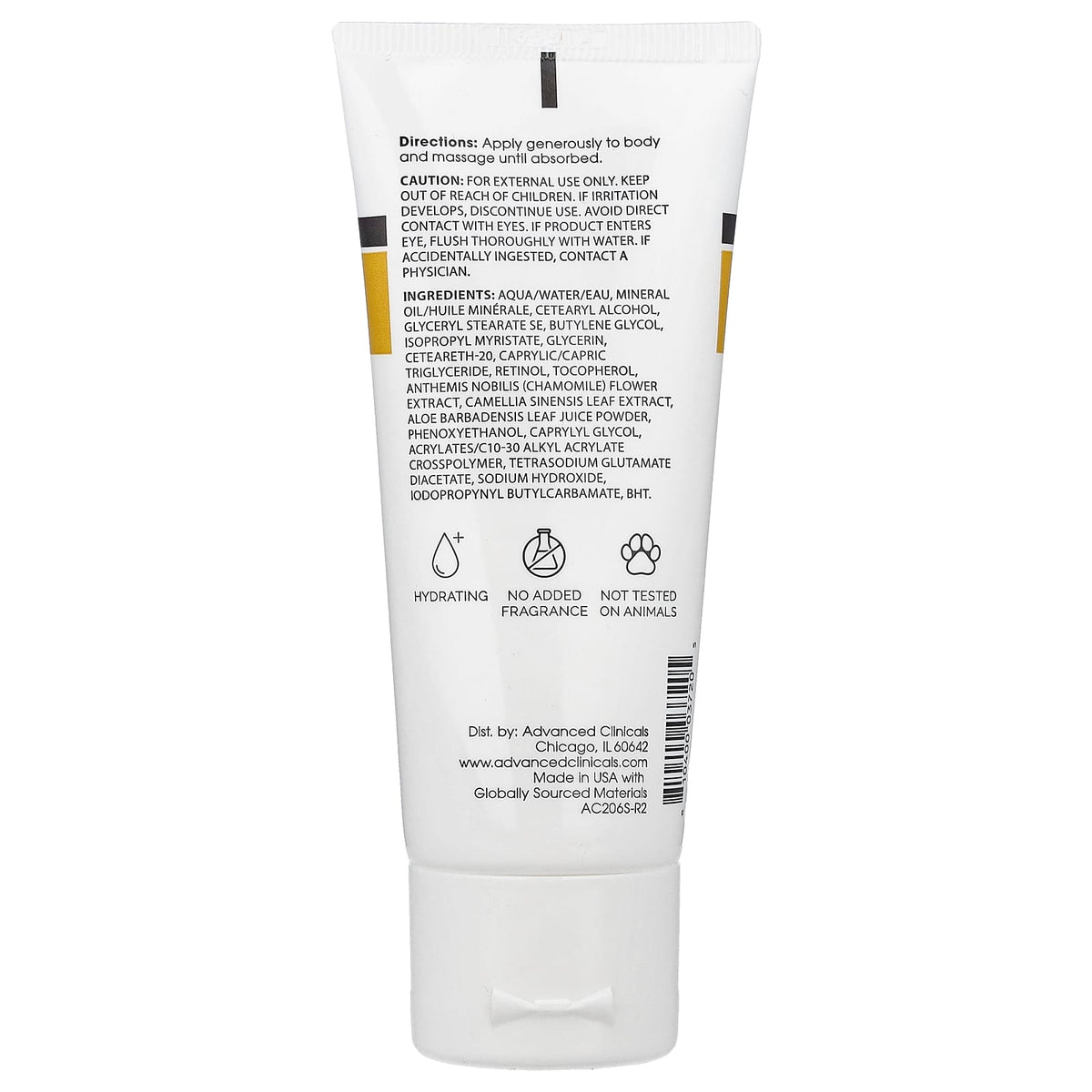 Advanced Clinicals Retinol Advanced Firming Cream 59 ml (2 fl oz) — alternate product view