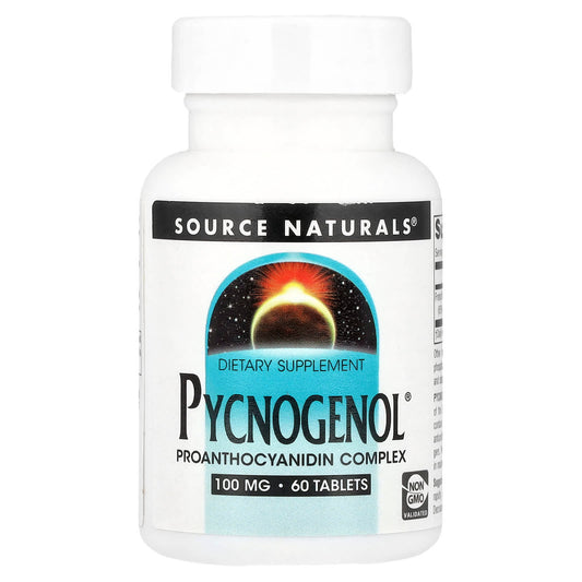 Source Naturals Pycnogenol, 100 mg, 60 Tablets