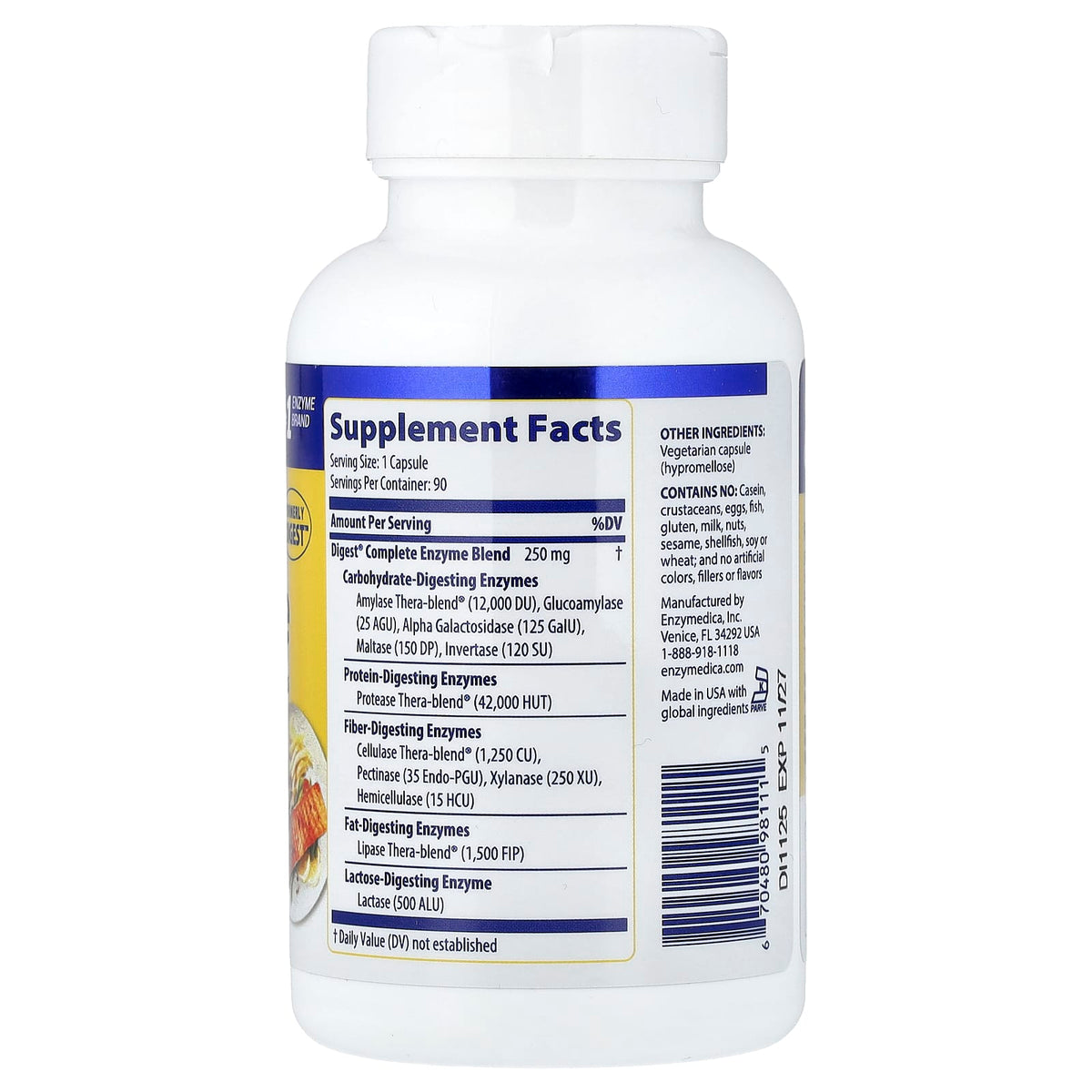 Enzymedica Digest Complete, 90 Capsules - view 2