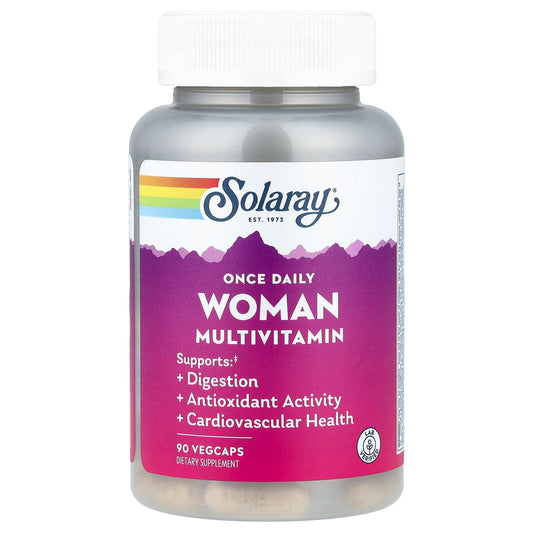Solaray Once Daily Woman Multivitamin, 90 VegCaps