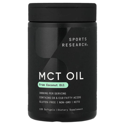 Sports Research MCT Oil, 1,000 mg, 120 Softgels