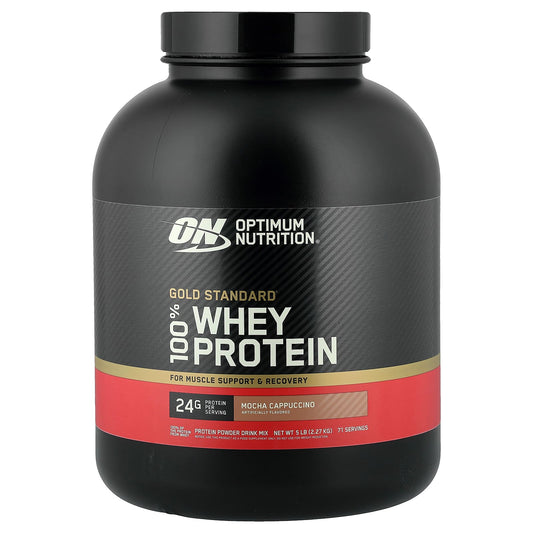 Optimum Nutrition Gold Standard 100% Whey, Mocha Cappuccino, 2.27 kg (5 lb)