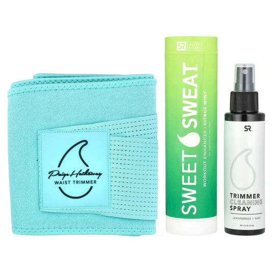 Sports Research Sweet Sweat Paige Hathaway Waist Trimmer Kit XL/XXL Blue