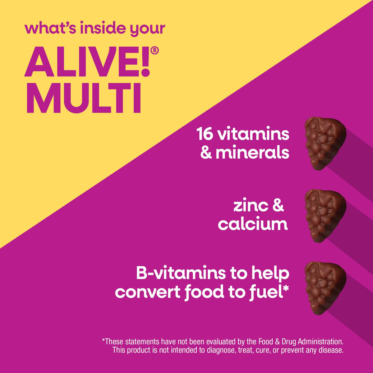 Nature's Way Alive! Women's 50+ Multivitamin Gummy, Mixed Berry, 130 Gummies - view 4