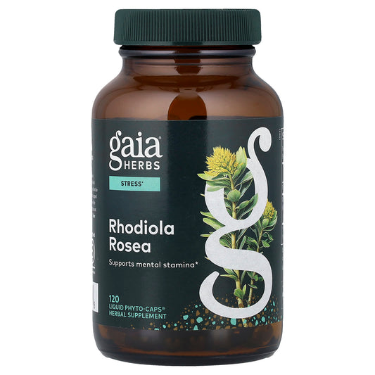 Gaia Herbs Rhodiola Rosea, 120 Liquid Phyto-Caps (120 mg Per Cap)