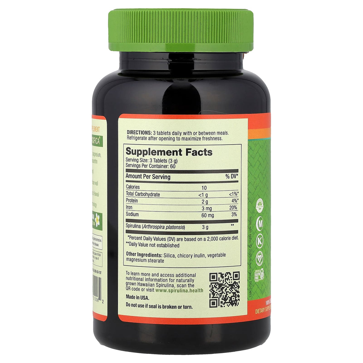 Nutrex Hawaii Pure Hawaiian Spirulina, 180 Tablets (1 g per Tablet) - view 2