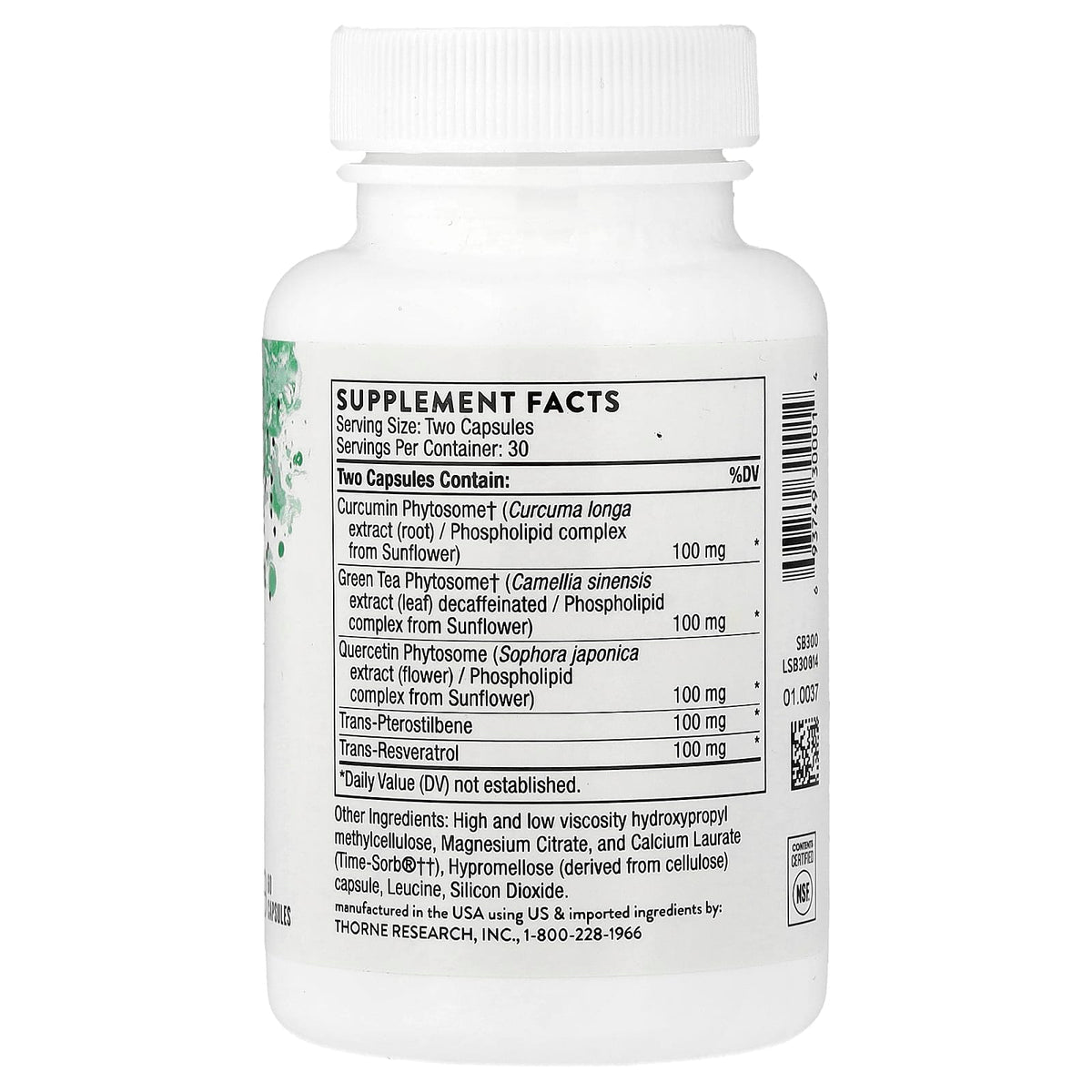 Thorne Resveratrol Complex, 60 Capsules - view 2
