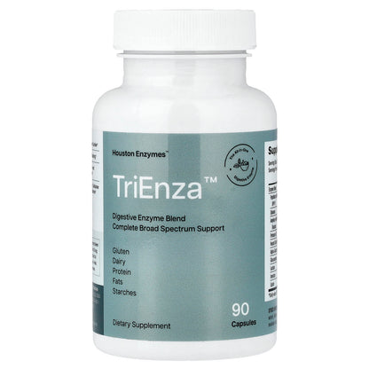 Houston Enzymes TriEnza Digestive Enzyme Blend, 90 Capsules