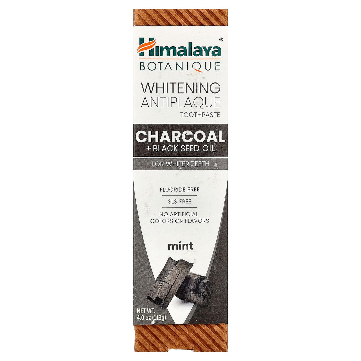 Himalaya Whitening Antiplaque Toothpaste, Charcoal + Black Seed Oil, Mint, 113 g — alternate product view