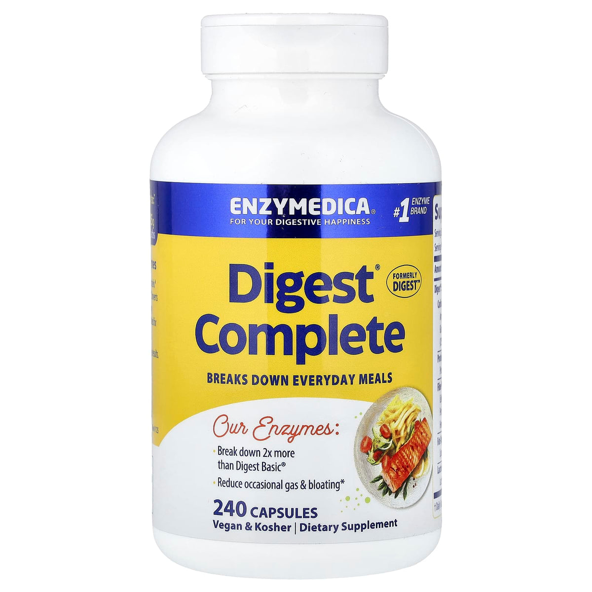 Enzymedica Digest Complete, 240 Capsules — product view